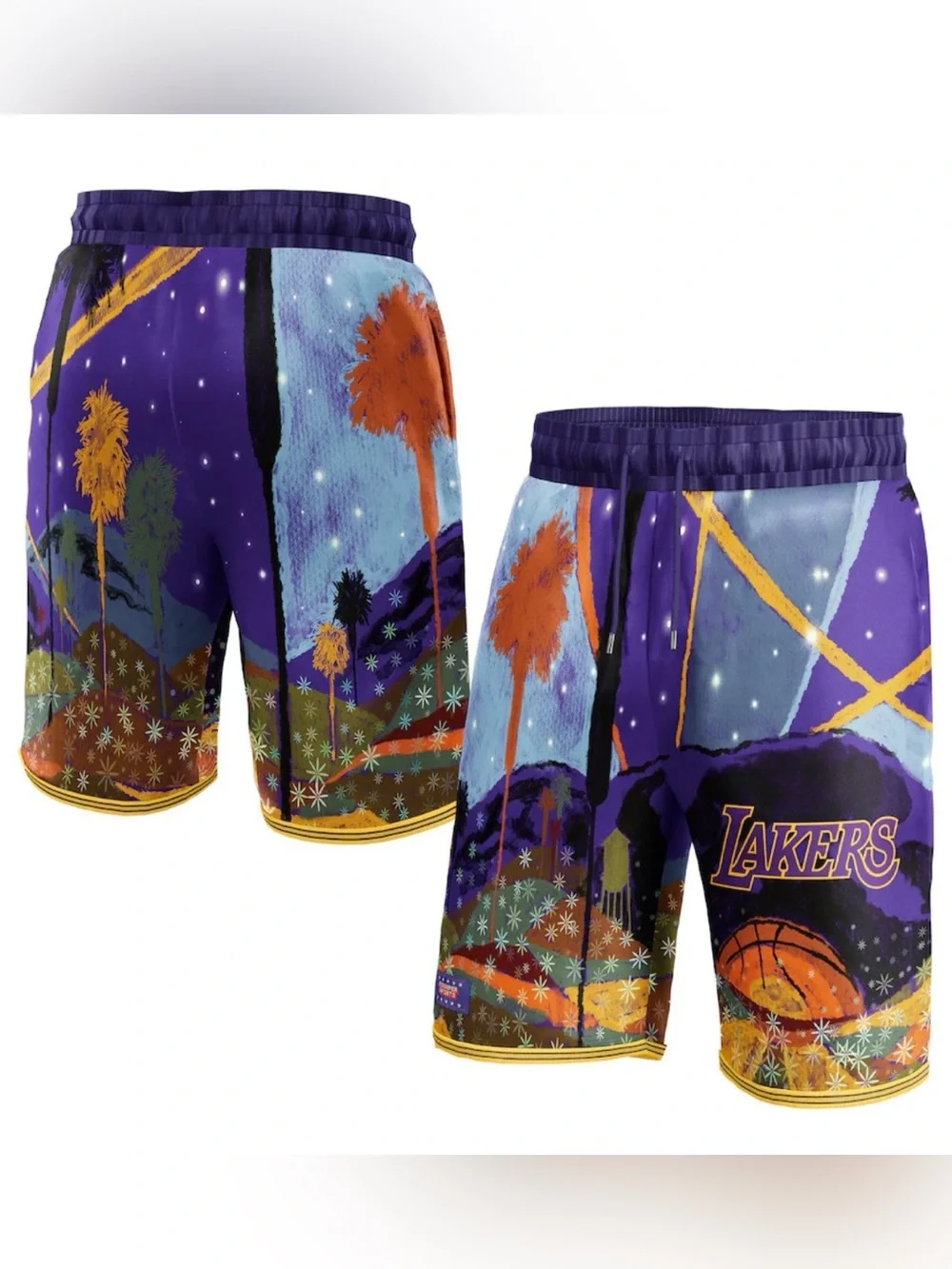 New NBA & KidSuper Studios by Fanatics Purple Los Angeles Lakers Hometown Men L